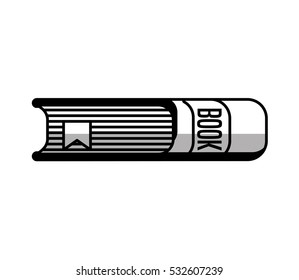 text book library isolated icon vector illustration design