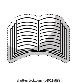 text book library isolated icon vector illustration design