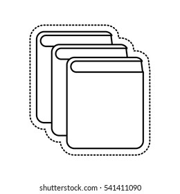 text book library isolated icon vector illustration design