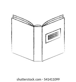 text book library isolated icon vector illustration design
