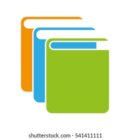 text book library isolated icon vector illustration design