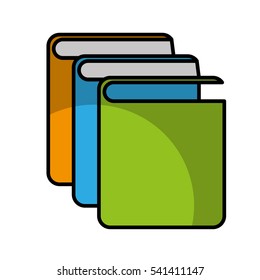 text book library isolated icon vector illustration design