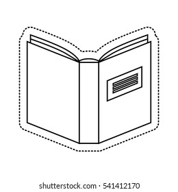 text book library isolated icon vector illustration design
