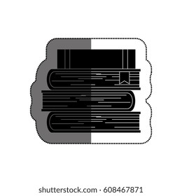 text book library isolated icon