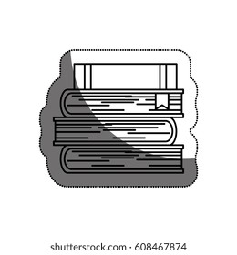 text book library isolated icon