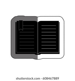 text book library isolated icon