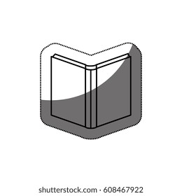 text book library isolated icon