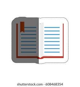 text book library isolated icon
