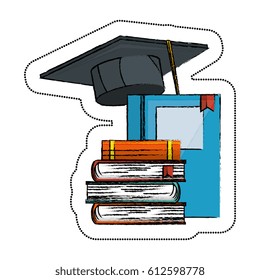 text book library isolated icon