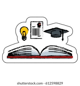 text book library isolated icon