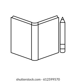 text book library isolated icon
