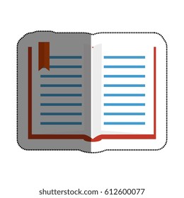 text book library isolated icon