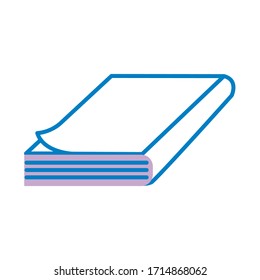 diseño de ilustración vectorial de estilo de línea de libro de texto