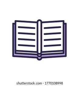 Textbuchlinie Stil Symbol Vektorgrafik Design