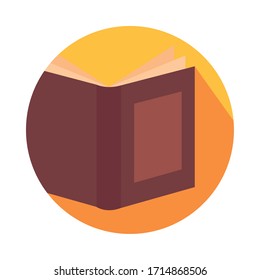 diseño de ilustración vectorial del estilo de bloque abierto del libro de texto
