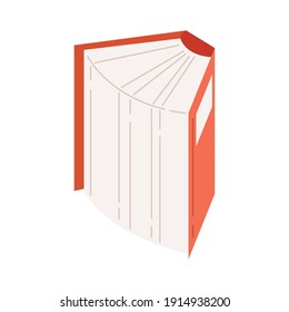 text book open ,book day celebration vector illustration design