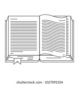 text book open isolated icon