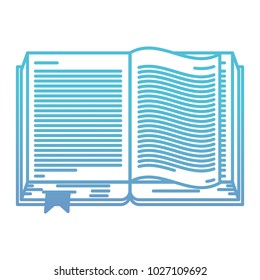 text book open isolated icon