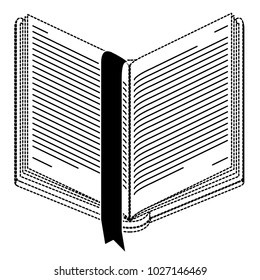 text book open isolated icon