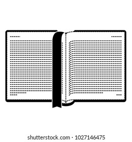 text book open isolated icon