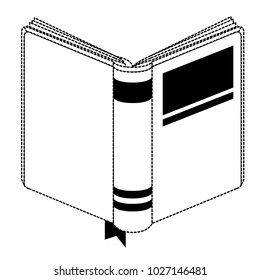 text book open isolated icon