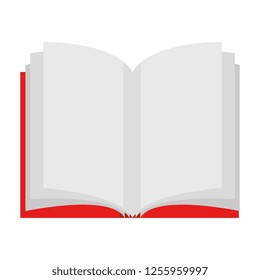 text book open isolated icon