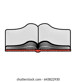 text book open isolated icon