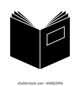 text book open isolated icon