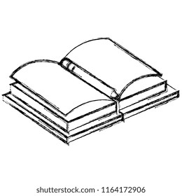 text book with pencil