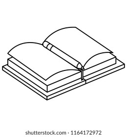 text book with pencil