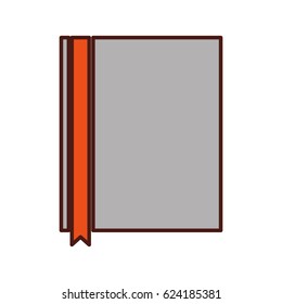 text book with ribbon