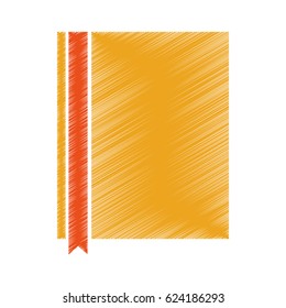 text book with ribbon