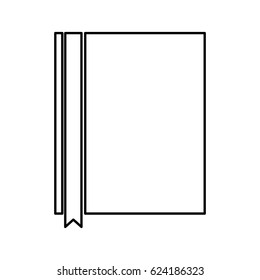 text book with ribbon