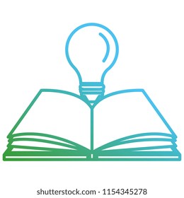 text book school with bulb