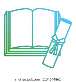 text book school with diploma