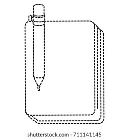 text book school with pen