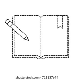 text book school with pencil