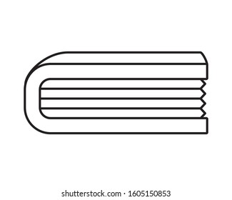 text book school supply icon vector illustration design