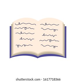 text book school supply icon vector illustration design