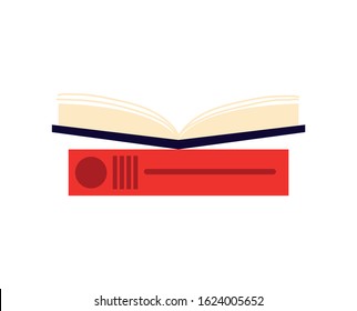 text book school supply icon vector illustration design