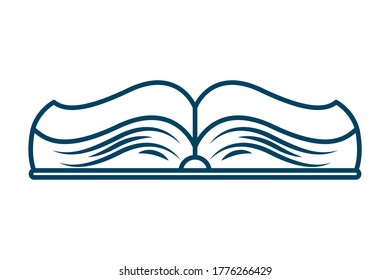 text book school supply icon vector illustration design