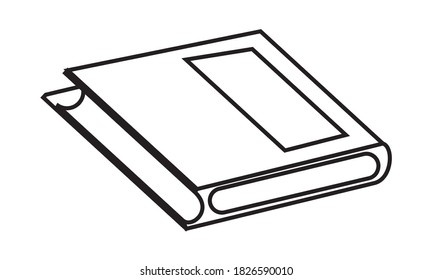 text book school supply icon vector illustration design