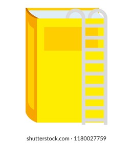 text book with stairs