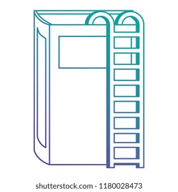 text book with stairs