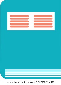 text book trendy icon on white background for web graphic
