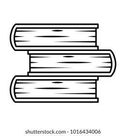 text books isolated icon
