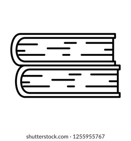 text books isolated icon