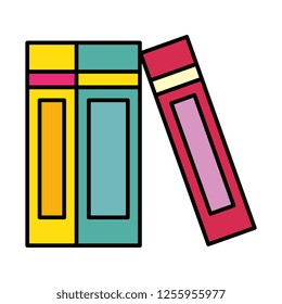text books isolated icon