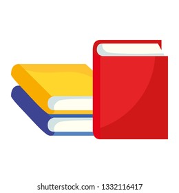 text books isolated icon
