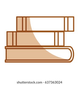text books isolated icon